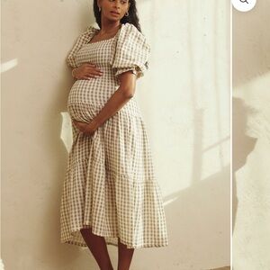 Nothing fits but kiko dress taupe gingham